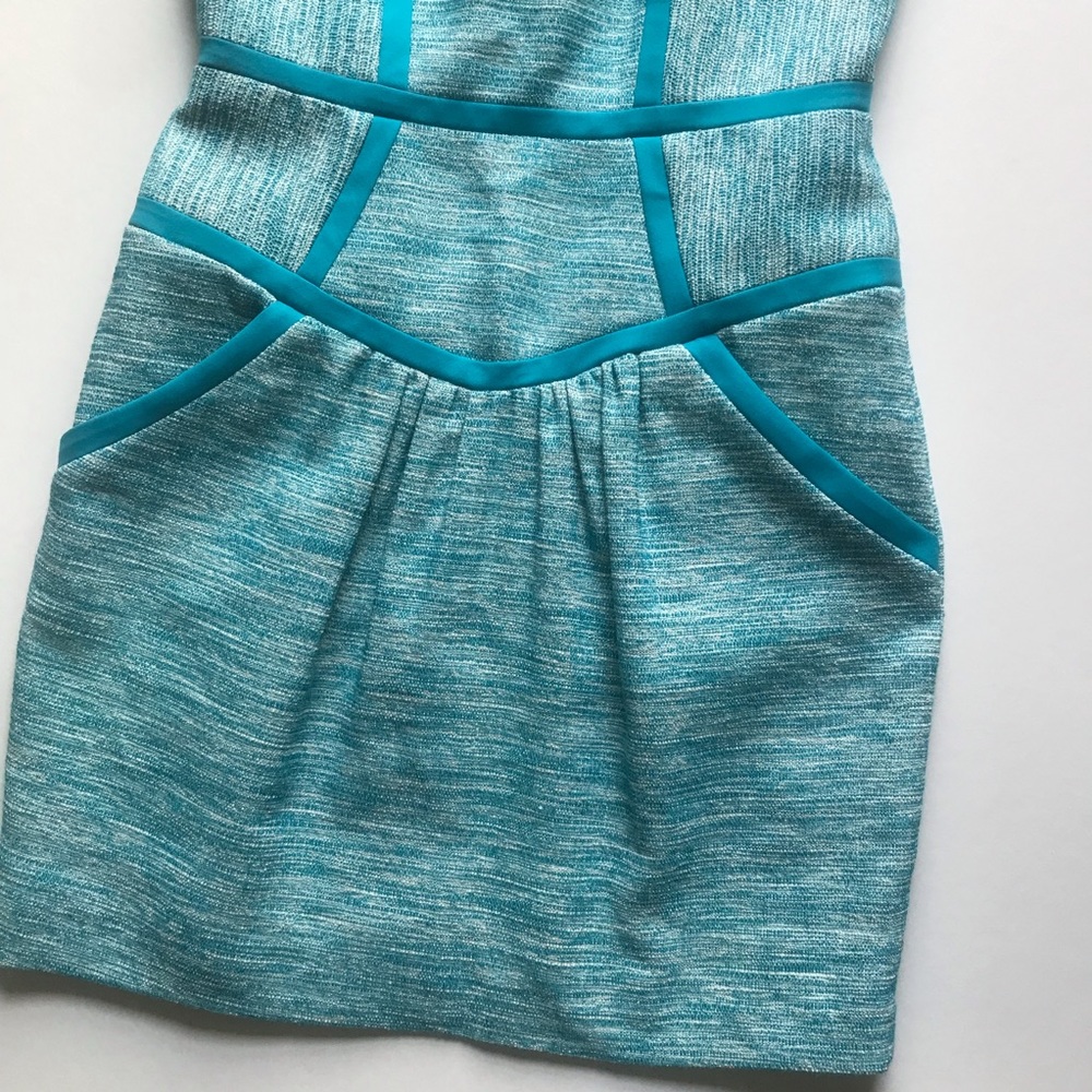 Milly Jamie dress in aqua tweed - Picture 8 of 15
